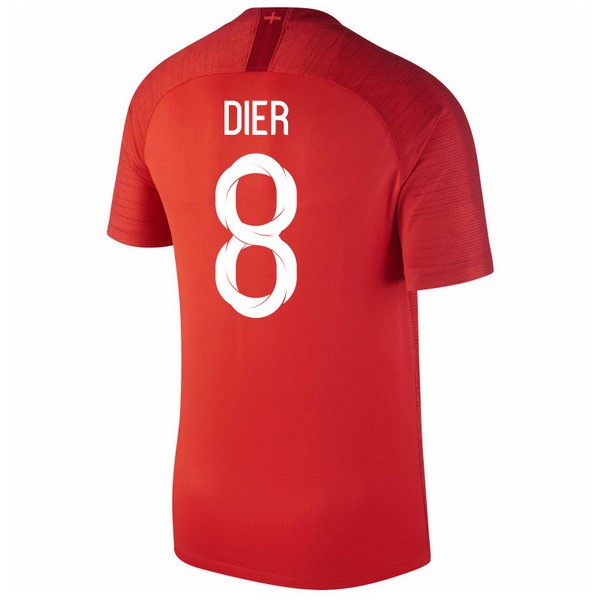 Camiseta Inglaterra 2ª Dier 2018 Rojo